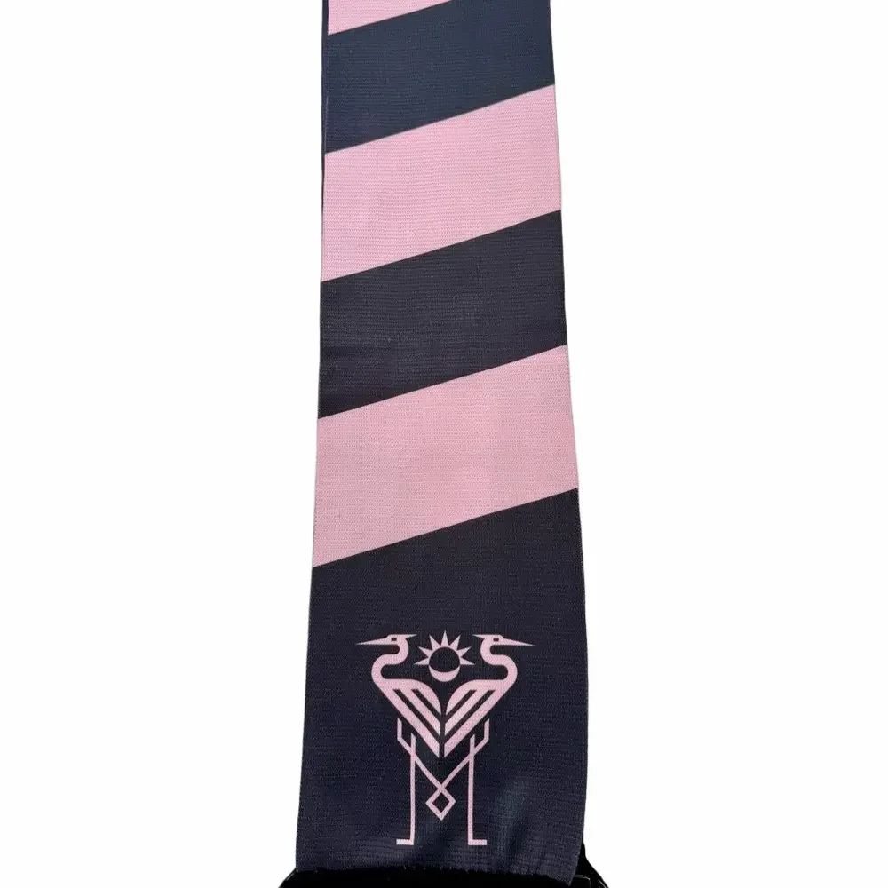 Ruffneck MLS Soccer Intermiami CF Scarf Dark Gray Pink Flamingo NEW 56”